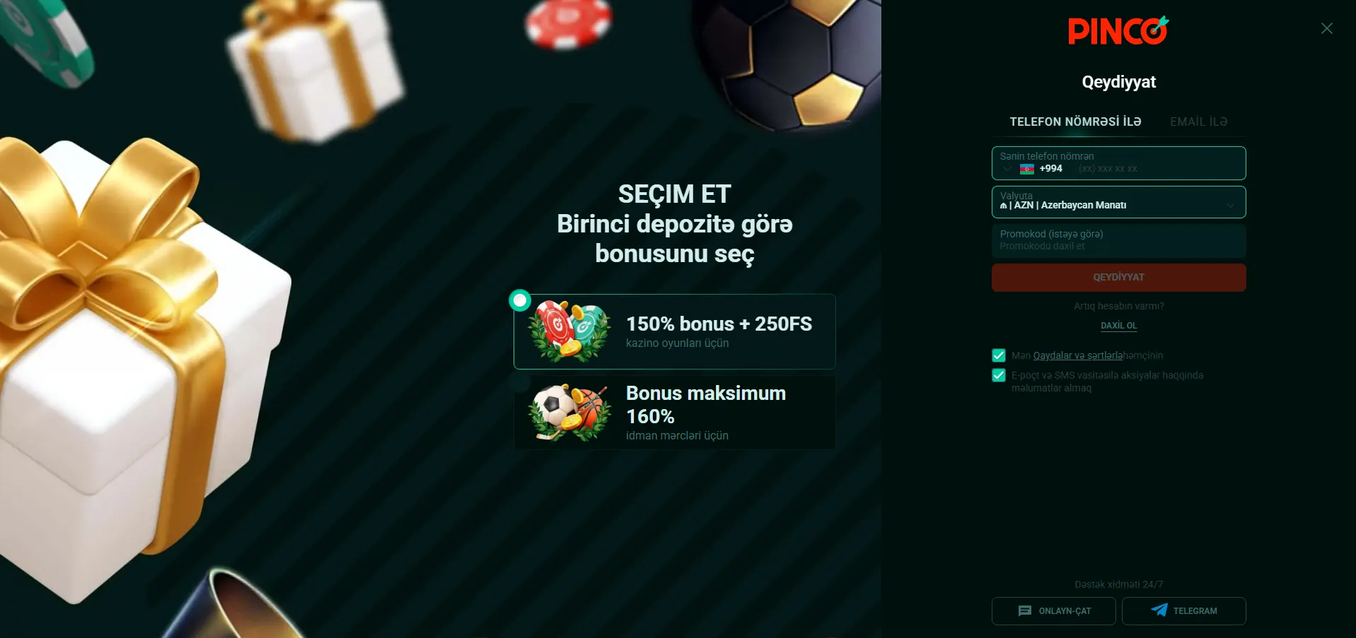 Pinco yukle – tətbiqdə qeydiyyat və giriş prosesinə dair təlimat Pinco yukle – tətbiqdə qeydiyyat və giriş