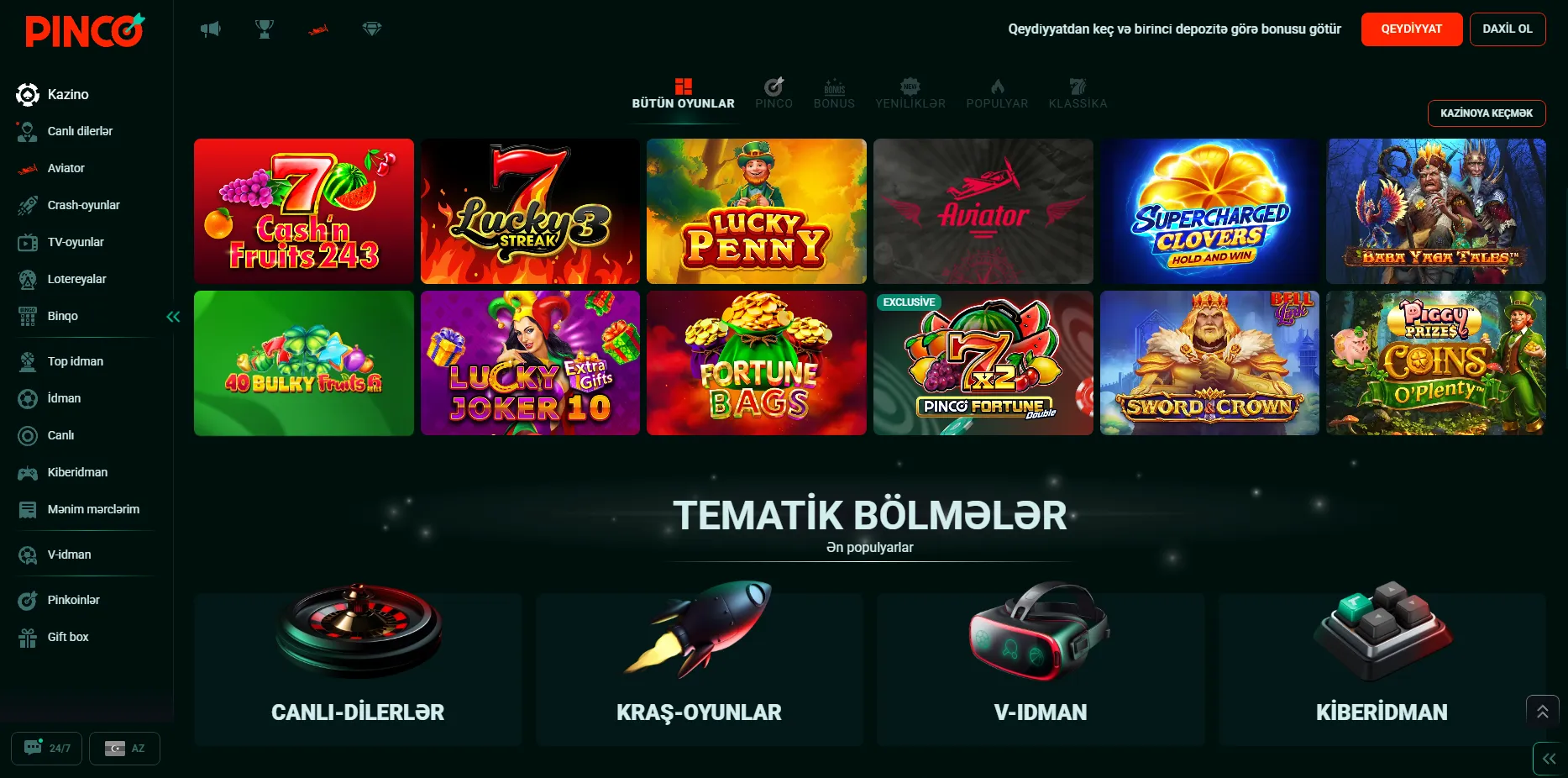 Pinco Casino Giriş – müştəri dəstəyi və xidmətlər haqqında məlumat Pinco Casino Giriş – müştəri dəstəyi və xidmətlər